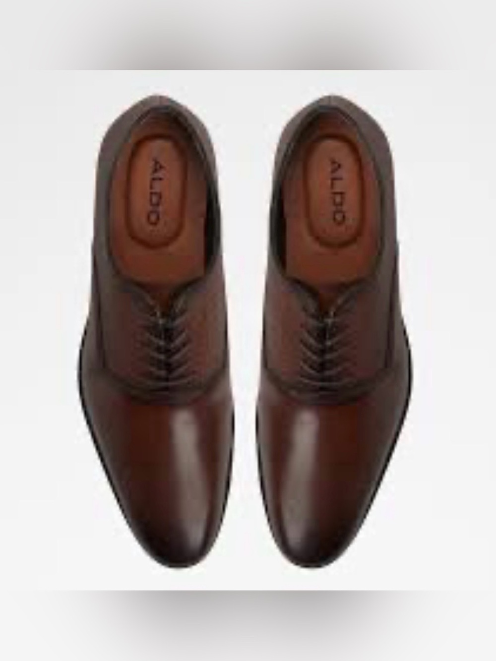 ALDO Men's Brown Leather Lace-Up Oxfords
